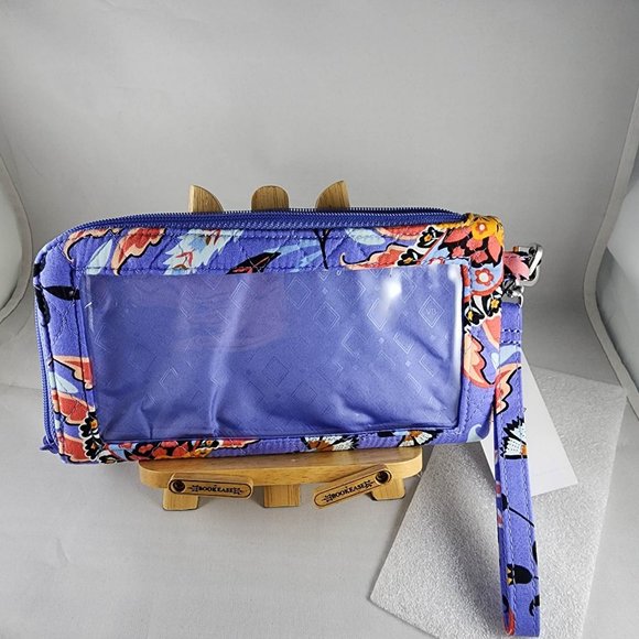 NWT Vera Bradley RFID Tech Wristlet Mural Garden - Picture 2 of 6